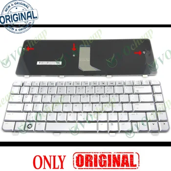 Nauja nešiojamojo kompiuterio klaviatūra, skirta HP Pavilion dv4 dv4-1000 -1500 -1600 DV4-1413TX DV4t dv4-2000 Sidabrinė JAV versija - NSK-H5501