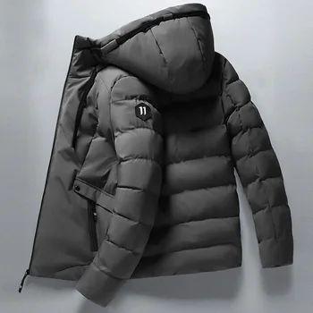 2023 Rudens žiemos pūkas žemyn Kieta striukė Vyriškas plunksninis paltas su gobtuvu Itin lengvas paltas Paminkštintos apatinės striukės