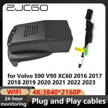 ZJCGO 4K Wifi 3840*2160 Car DVR Dash Cam kamera Vaizdo registratorius skirtas Volvo S90 V90 XC60 2016 2017 2018 2019 2020 2021 2022 2023