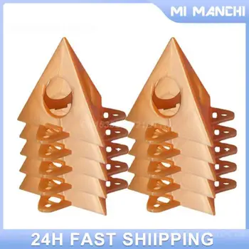 Trikampis trinkelių laikiklis Apvalus bukas antgalis Dizainas Geltona piramidė Stovai Medžio apdirbimas Dailidės priedai Medžio apdirbimo dažų pagalvėlės 70g