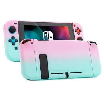 GeekShare Gradiento spalvingas vientisas viso dangtelio padalintas apvalkalas Joy-Con valdiklis kietas dėklas, skirtas Nintendo Switch NS žaidimų konsolės apvalkalui 