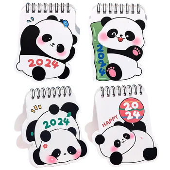 Mažas stalo kalendorius Mini kalendoriai Kišeninis kalendorius Miela Panda Spiralė Biuro stalo vakarėlio dovana