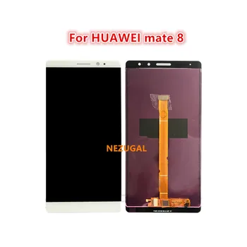 skirta HUAWEI Mate 8 NXT AL10 CL00DL00 TL00 L09 L29 LCD ekranas su priekiniu dėklu, jutiklinis stiklas, juodas, auksas, baltas