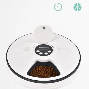 naminių šunų automatinis tiektuvas su laiku išmanusis porcijų valdymo šunų dozatorius su balso priminimu mažų šunų šuniukų tiektuvo reikmenims