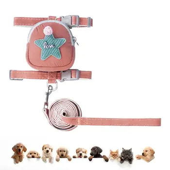 Šunų pakinktų kuprinė Penkių smailių žvaigždžių mylimas krepšys mažiems šunims Naminių gyvūnėlių liemenės diržai kasdienei veiklai