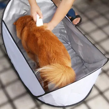Buitinis atsparumas dilimui Naminių gyvūnėlių kirpimo seilinukai Šunų kirpimo krepšelis Šunų priežiūros krepšelis Katės kirpimo krepšelis