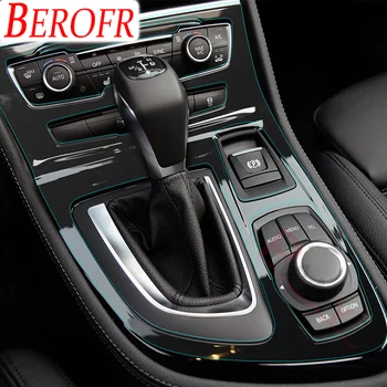 Automobilio salono apdailos prietaisų skydelis CD pavarų perjungimo skydelis Skaidrus TPU apsauginės plėvelės lipdukas, skirtas BMW 2 serijos Active Tourer F45 F46