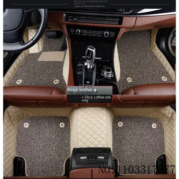 Individualizuotas dvisluoksnis automobilio grindų kilimėlis, tinkamas Hyundai Santa Fe 5 Seat 2013-2023 2010-2012 Azera interjero aksesuarai