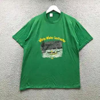 Vintage 1986 Water White Instruktoriaus marškinėliai Vyriški XL trumpomis rankovėmis TSRA Žalia