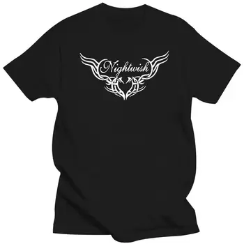 2022 Mados marginti marškinėliai Vasara Nauja mada Vyrų ekipažas Kaklas Trumpo dizaino marškinėliai Nightwish