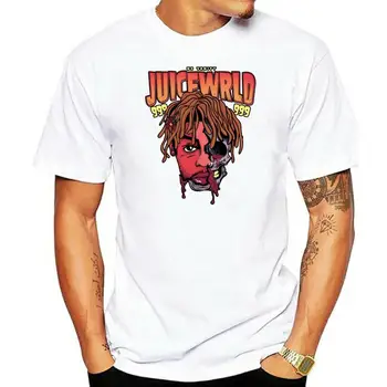 Juice Wrld No Vanity Abstract Tee - Juodi marškinėliai Aukščiausios kokybės marškinėliai