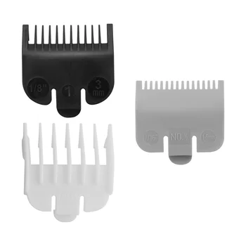 3 vienetai universalių plaukų kirpimo mašinėlių limito šukų šukų kirpimo įrankių elektrinis kirpimo apkaba 1.5mm / 3mm / 4.5mm