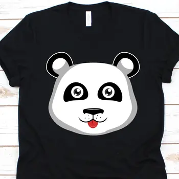 Panda Bear Face marškinėliai juokingi vyrams ir moterims Meilužiai Milžinas Mielas
