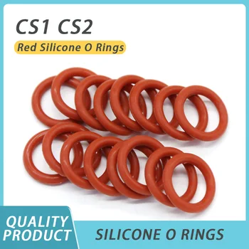 Raudoni silikoniniai O žiedai Maistinis silikonas VMQ sandarinimo sandarinimo plovimo viryklė Guminė izoliuota silikagelio tarpinė O žiedų rinkinys CS1 CS2