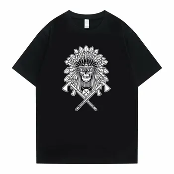Gbrs Forward Observations Group Skull Graphic Tshirt Men Women Gothic Vintage Horror Rock Marškinėliai Male Fashion Hip Hop marškinėliai