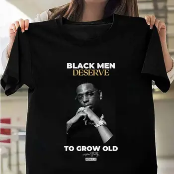 Young Dolph Black Men Deserve To Grow Old Rare T shirt basic style MIT1994