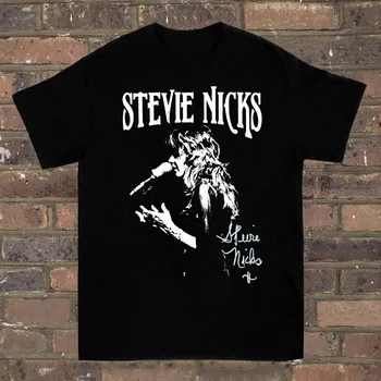 Stevie Nicks Signature T- marškinėliai Medvilniniai marškinėliai visų dydžių S M L 234XL ilgomis rankovėmis