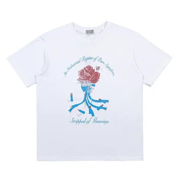 C.E Top Tees Rose Printing Spring Summer Casual Men Woman Loose Breathable CAVEMPT T Shirts Cav Empt Short Sleeve Y2K