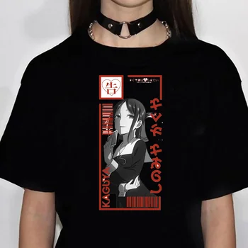 Kaguya Sama Love Is War Miyuki Shinomiya Fujiwara tshirt women anime graphic top girl manga streetwear drabužiai