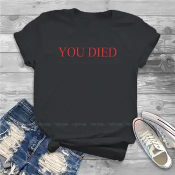 You Died Moteriški marškiniai Diablo 2 Vaidmenų žaidimas Oversized Vintage Women Tshirts Harajuku Casual Moteriški blusai