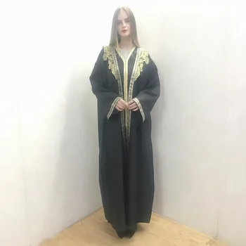 Naujos musulmoniškos Abaya Turkijos suknelės moterims Islamo nėrinių dizaino chalatas Maroko vestuvės Caftan Veiling drabužiai Ramadan Open Abayas