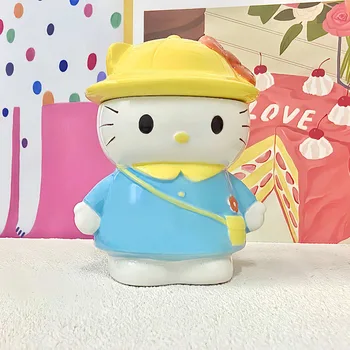 Animacinis filmas Miela Hello Kitty su viršelio puodeliu Didelės nominalios vertės didelės talpos studentų vaikų vandens puodelis Mergaitės širdies gimtadienio dovana