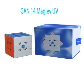 Gan 14 Maglev UV magnetinio magiško greičio kubas GAN 14 UV lipdukų neturintys profesionalūs 