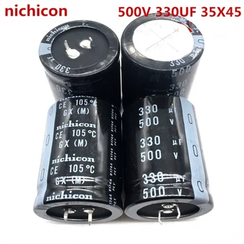 (1vnt)500V330UF 35X45 Nippon nichicon kondensatorius 330UF 500V 35 * 45 aukšta įtampa