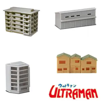Ultraman Gacha Specialios foto architektūros scenos Priedai Mažas namas Privatus namas Vila Statyba Tiltas Modelis Žaislų papuošalai