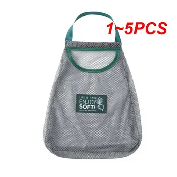 1~5PCS Virtuvės vaisių daržovių laikymo tinklinis krepšys Sieninis sundries laikymo krepšys Organizuoti nešiojamą kvėpuojantį pakabinimą
