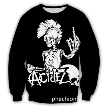 phechion Nauji vyrai/moterys 3D The Casualties Band Casual Sweatshirt Fashion Street Wear Men Loose Sporting Sweatshirt D38