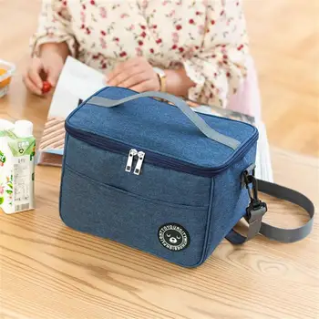 Big Camping Thermal Cooler Bag WIth Shoulder Strap Waterproof Oxford Cloth Picnic Insulated Bag Sac Lunch Box Picnic Basket