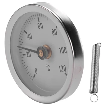 Naujas Ts-W50A termometras Karšto vandens vamzdžių termometras Bimetalinis nerūdijančio plieno paviršiaus vamzdžio prisegamas temperatūros matuoklis