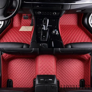 Custom Auto Luxury Leather Car Floor Kilimėliai Chrysler 300C 2012 2013 2014 2015 Automobiliniai kilimėliai Pilnas komplektas Moterims Neperšlampami aksesuarai
