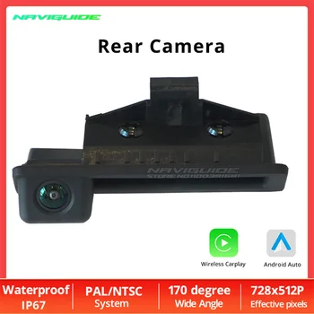 NAVIGUIDE rankena Galinė kamera skirta BMW E60 E70 E71 E81 E82 E87 E88 E84 E90 E91 E92 E93 1080P HD naktinis matymas Atbulinės eigos parkavimo CAM