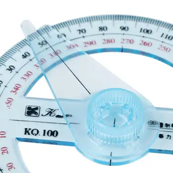 Apvalūs nešiojami biuro braižymo reikmenys 360 laipsnių rodyklės liniuotės matuoklio matuoklio matavimo įrankis