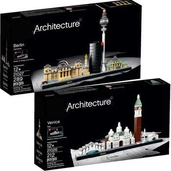2023 Naujas kūrybinis 21026 Venecija 21027 Berlyno architektūros statybiniai blokai Kaladėlės Žaislai suaugusiems Vaikų meno namų dekoravimo dovana