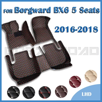 Automobilių grindų kilimėliai Borgward BX7 Penkios sėdynės 2016 2017 2018 Custom Auto Foot Pads Automobilių kilimų dangtis Interjero aksesuarai