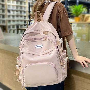 New Girl Waterproof Pink Travel Book Laptop Female Student Backpack Trendy Lady Kawaii College Backpack Women School Bag Fashion