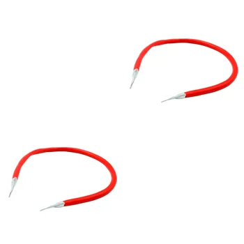 2vnt 05m 16 kvadratinių 100A sunkiųjų automobilių stiprintuvo trumpiklio įžeminimo kabeliai (raudoni)