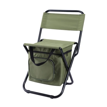 Aukštos kokybės lauko nešiojama režisieriaus kėdė daugiafunkcinė kuprinė sulankstoma pikniko kempingo žvejybos kėdė su vėsesniu krepšiu