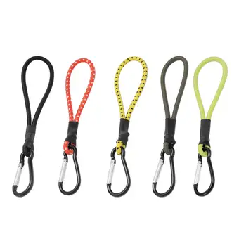 Bungee Cord with Carabiner Outdoor Elastic Rope Portable Camping Tent Rope Accessory Mini Bungee Cords Bungee Strap for Tents