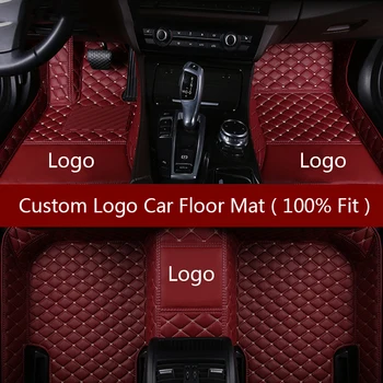 Custom Logo Odiniai automobilių grindų kilimėliai MG Visi modeliai MG 5 6 MG ZS HS 3 3SW 7 TF RX5 Auto Foot Mats Automobilių kilimėliai Dangčio stilius
