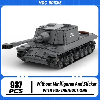 Military Series Moc Building Bricks Object 268 Tank Model Technology Modular Armored Car Blocks Gifts Žaislai 