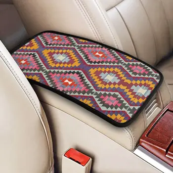 Automobilio porankio dangtelio kilimėlis Turkiškas kilimas Centrinė konsolė Pagalvėlė Boho Bohemijos turkiškas kilimėlis Navajo etninė daiktadėžė Pagalvėlė