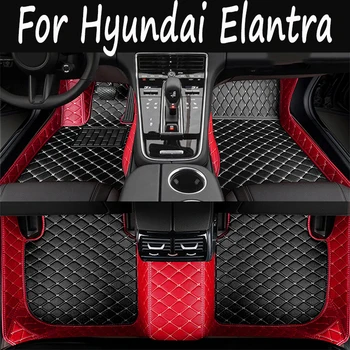 Automobilių grindų kilimėliai Hyundai Elantra 2023 2022 2021 Kilimas Pėdų pagalvėlės Priedai Interjero dalys Neperšlampami kilimėliai Automobilių dangteliai