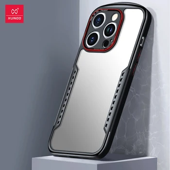 Xundd iPhone 15 Plus Pro Max dėklai Šilumos išsklaidymo dangtelis Smūgiams atsparus pirštų atspaudams skaidrus žaidimų grotuvo telefono dėklas