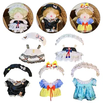 Keičiami lėlių drabužiai Saldūs pasidaryk pats 20cm Lolita drabužių rinkinys Žaislai Lėlių sijonas Mergaitė