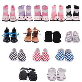 18 colių mergaičių persirengimo princesės lėlės batų rinkinys 43 cm lėlių batų žaislų priedai