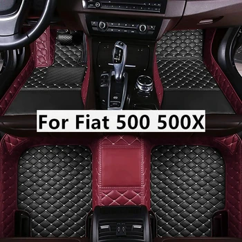 Spalvų derinimas Individualūs automobilių grindų kilimėliai Fiat 500 500X 2011-2012 Bravo 2008-2012 Freemont 7 sėdynių interjero aksesuarai
